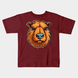 Lovely capybara head Kids T-Shirt